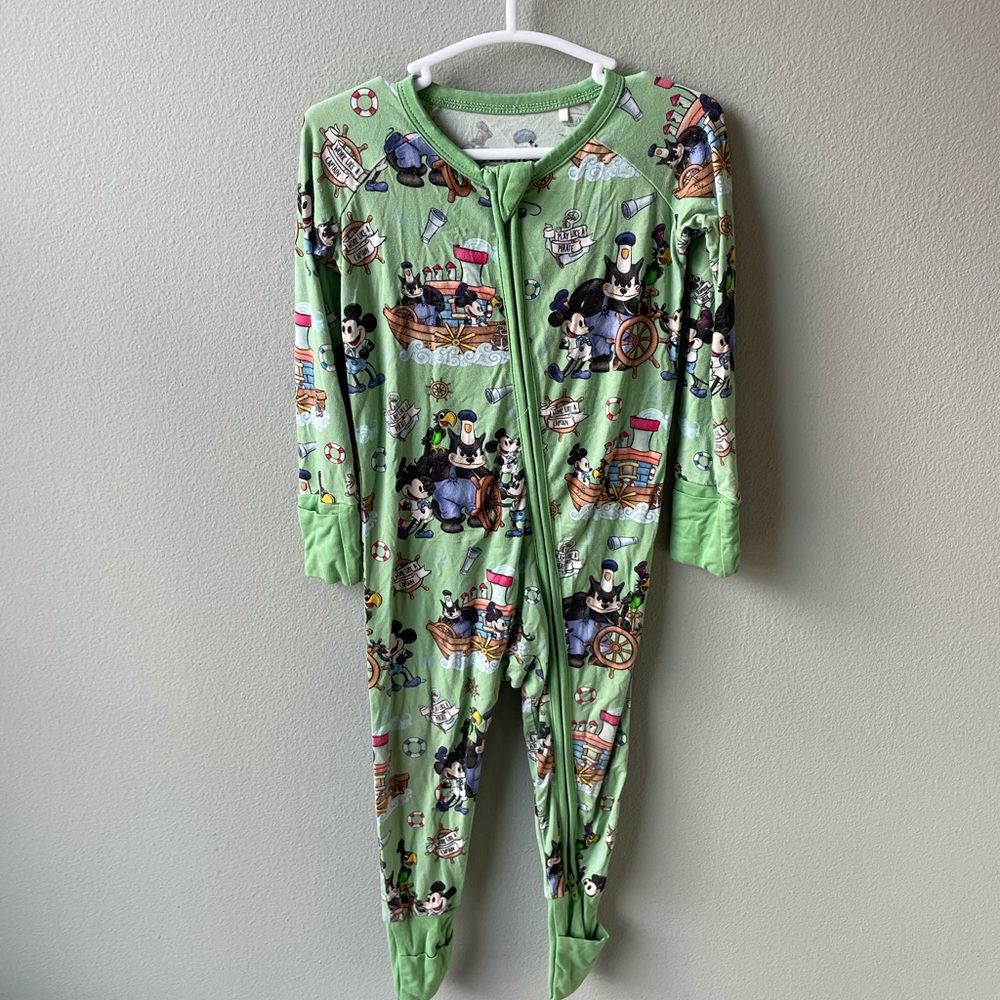 Velveteen by Bunny Knots // Steamboat Willie Bamboo Mickey Zippy Sleeper